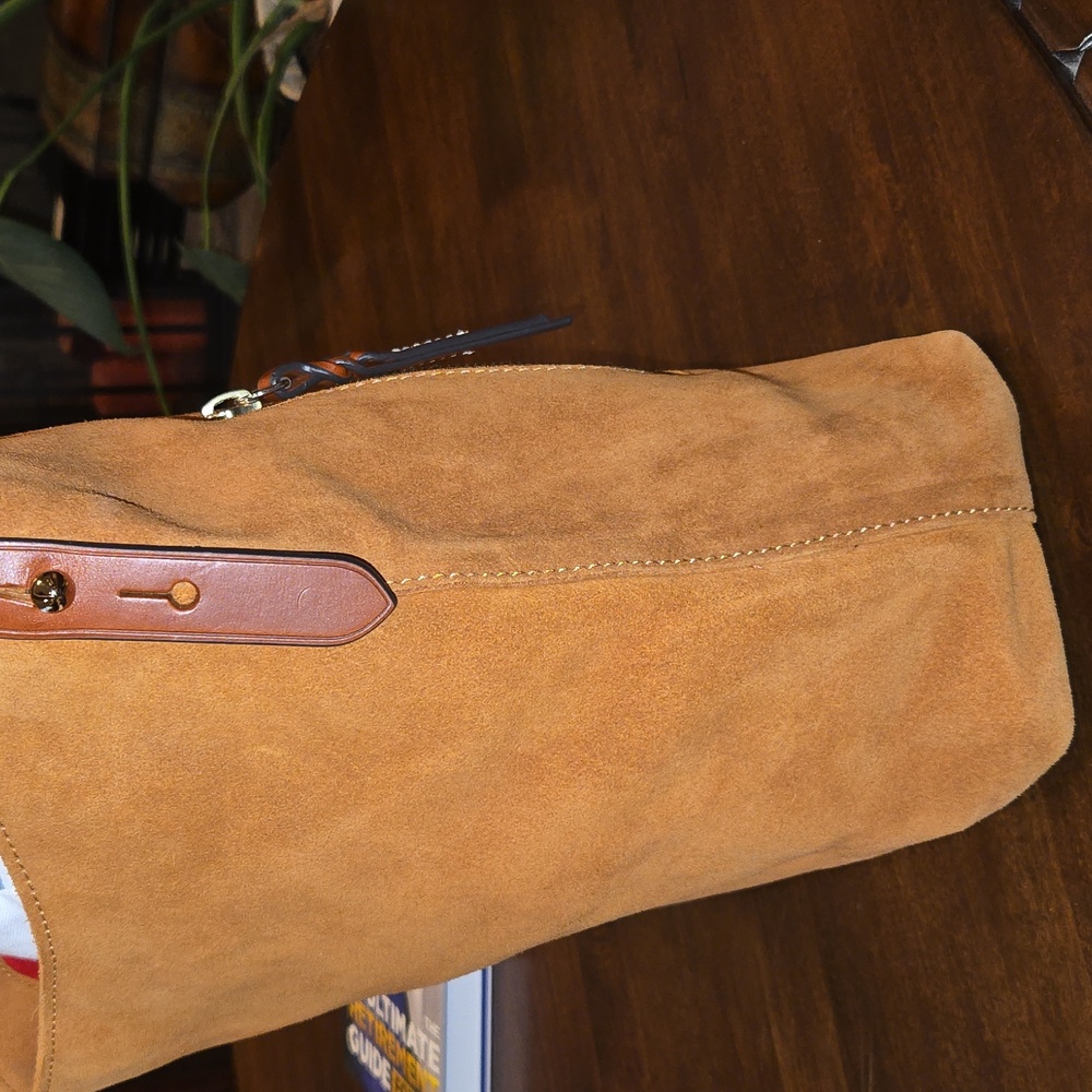 Dooney & Bourke Honey Suede Cooper Shoulder Bag - Picture 6 of 7